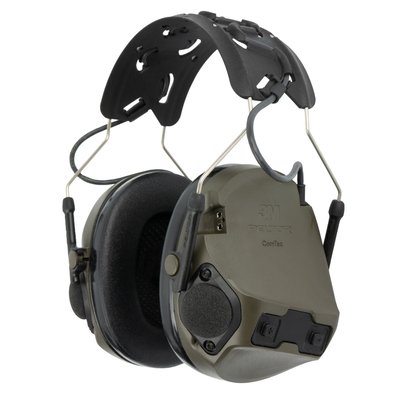 3M Peltor ComTac VIII Headset, Olive, Headband, 2xAAA, Active, ComTac VIII