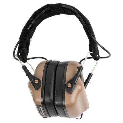 Earmor M31 Mod 3 Electronic Hearing Protector, Coyote Brown, Headband, 22