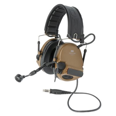 3M Peltor ComTac VI NIB Headset, Coyote Brown, Headband, 23, 2xAAA, Single, Comtac VI