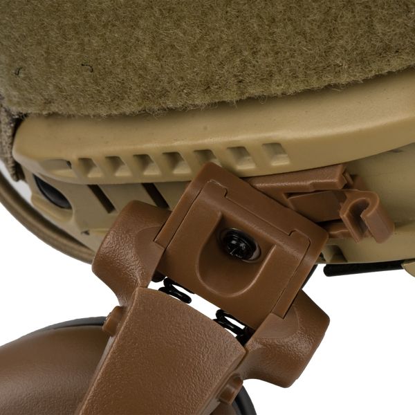 Активна гарнітура Earmor M32X Mark 3 DualCom MilPro з кріпленням на рейки шолому 2000000134710 фото