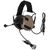 Earmor M32X Mark 3 DualCom MilPro Tactical Headsets with ARC rail adapter, Tan, Підшоломні; З адаптерами, 22, Dual