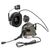 Earmor M32H PLUS Headset with ARC Helmet Rail, Foliage Green, With adapters, 22, Active, Single