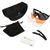 Revision SlingShot Sunglasses 3 Lens Kit (Clear/Smoke/Vermillion), Black, Transparent, Smoky, Vermillion, Goggles