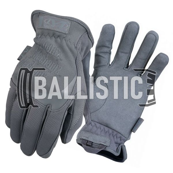 Mechanix Fastfit Wolf Grey Gloves, Gray, Classic, Fastfit, Demi-season, Summer, Medium