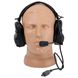 Ops-Core AMP Communication Headset Fixed Downlead, Black, 22, Single