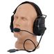 Ops-Core AMP Communication Headset Fixed Downlead, Black, 22, Single