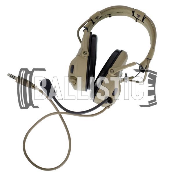 Ops-Core AMP Communication Headset, U-174, NFMI, Tan, 22, Single