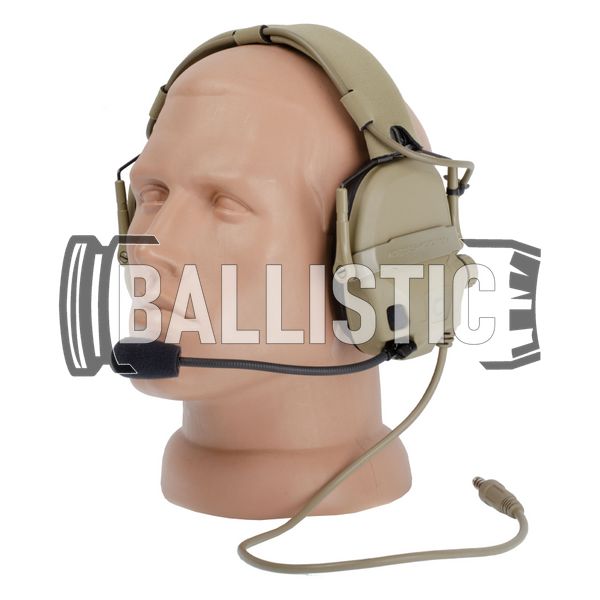 Ops-Core AMP Communication Headset, U-174, NFMI, Tan, 22, Single