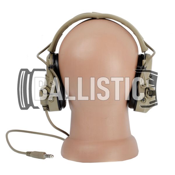 Ops-Core AMP Communication Headset, U-174, NFMI, Tan, 22, Single