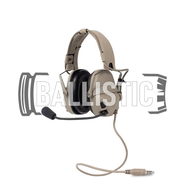 Ops-Core AMP Communication Headset, U-174, NFMI, Tan, 22, Single