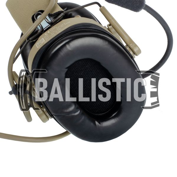 Ops-Core AMP Communication Headset, U-174, NFMI, Tan, 22, Single