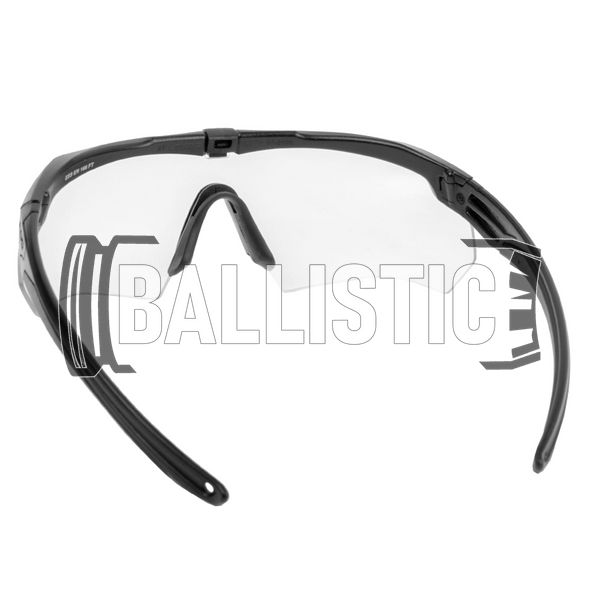 ESS Crossbow Glasses Clear Lens with Gasket, Black, Transparent, Goggles