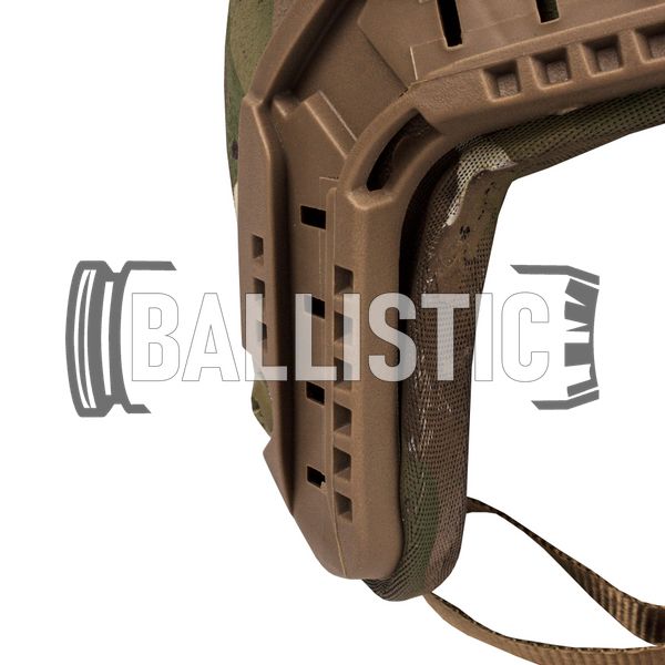 Gentex helmet visualized for Ops-Core, Multicam, X-Large