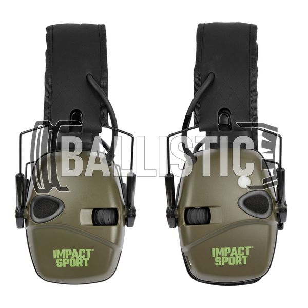 Howard Leight Impact Sport Earmuff with Bluetooth, Olive, 21, Active