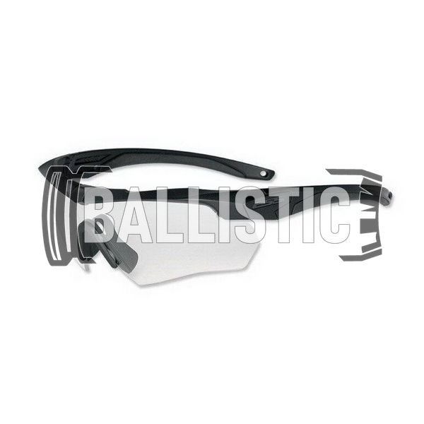 ESS Crossbow Ballistic Eyeshields with Clear Lens and soft cover, Black, Transparent, Goggles