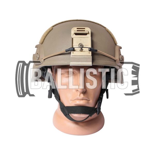 MSA MICH Ballistic Kevlar Helmet (Used), Tan, Large