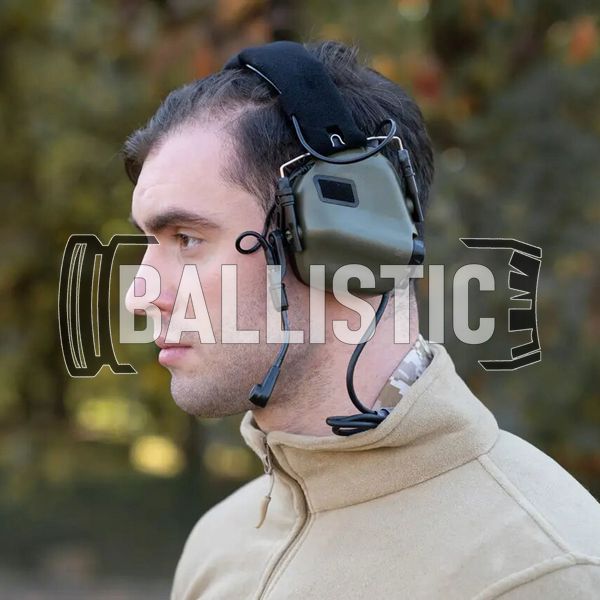 Earmor M32 Mod Tactical Headset, Foliage Green, Headband, 22, Single