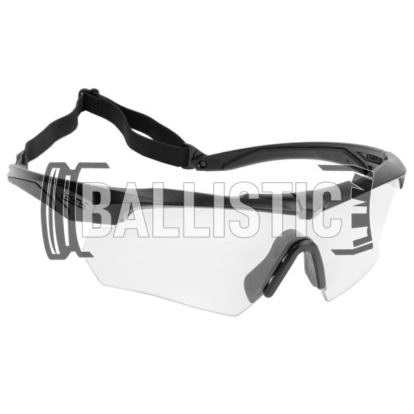 ESS Crossbow Glasses Clear Lens with Gasket, Black, Transparent, Goggles