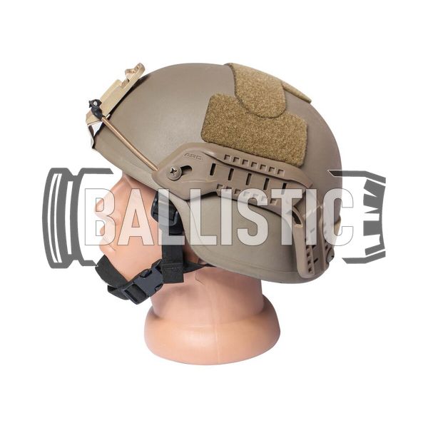 MSA MICH Ballistic Kevlar Helmet (Used), Tan, Large