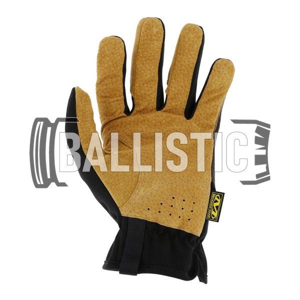 Mechanix Leather FastFit DuraHide Brown Gloves, Brown, Classic, Fastfit, Demi-season, Summer, Small