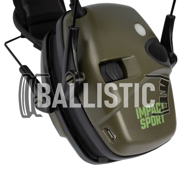 Howard Leight Impact Sport Earmuff with Bluetooth, Olive, 21, Active