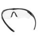 ESS Crossbow Glasses Clear Lens with Gasket, Black, Transparent, Goggles