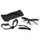 ESS Crossbow Glasses Clear Lens with Gasket, Black, Transparent, Goggles