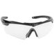 ESS Crossbow Glasses Clear Lens with Gasket, Black, Transparent, Goggles