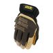 Mechanix Leather FastFit DuraHide Brown Gloves, Brown, Classic, Fastfit, Demi-season, Summer, Small