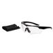 ESS Crossbow Ballistic Eyeshields with Clear Lens and soft cover, Black, Transparent, Goggles