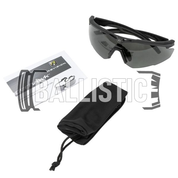 Revision Stingerhawk Eyewear with Smoke Lens, Black, Large, Smoky, Goggles