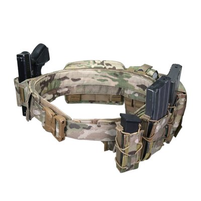 WAS Low Profile Direct Action MK1 Shooters Belt with pouches, Multicam, LBE, Large