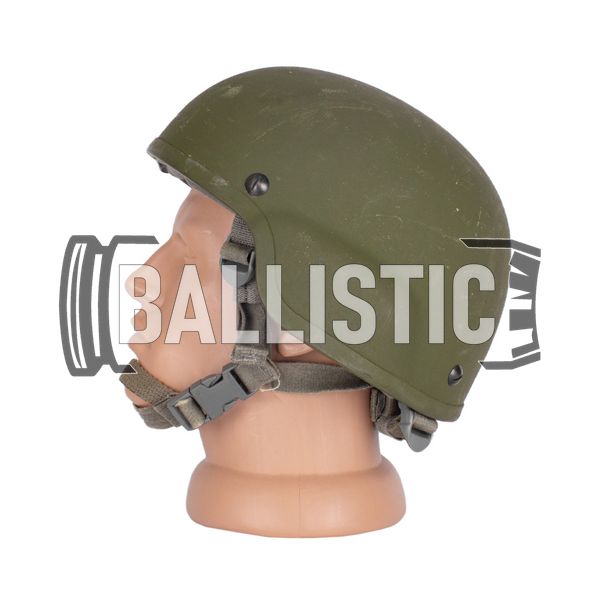 MSA MICH Ballistic Kevlar Helmet (Used), Olive, Large