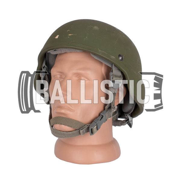 MSA MICH Ballistic Kevlar Helmet (Used), Olive, Large