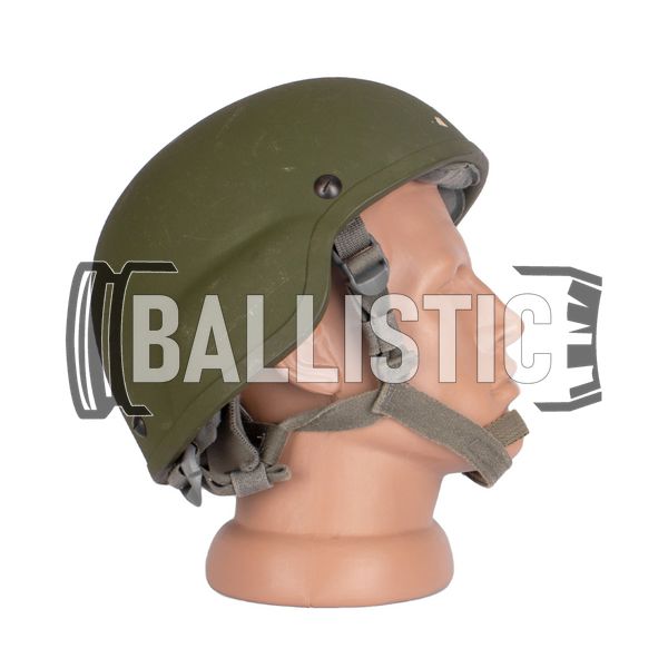 MSA MICH Ballistic Kevlar Helmet (Used), Olive, Large