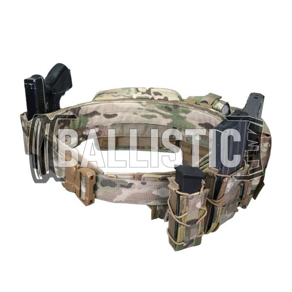 WAS Low Profile Direct Action MK1 Shooters Belt with pouches, Multicam, LBE, Large