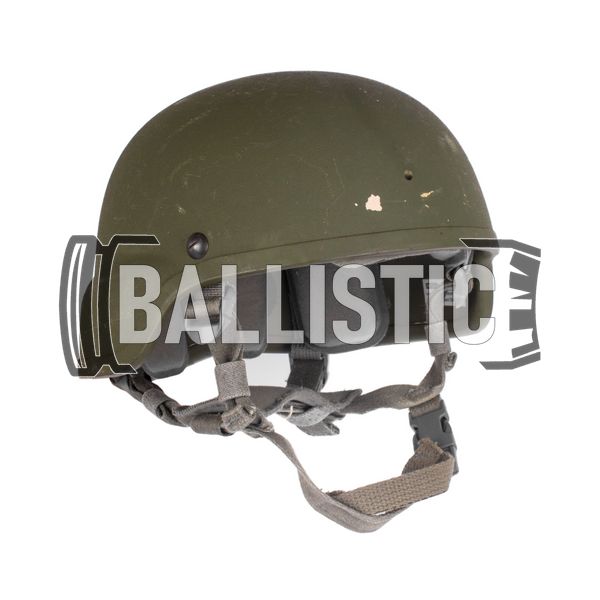 MSA MICH Ballistic Kevlar Helmet (Used), Olive, Large