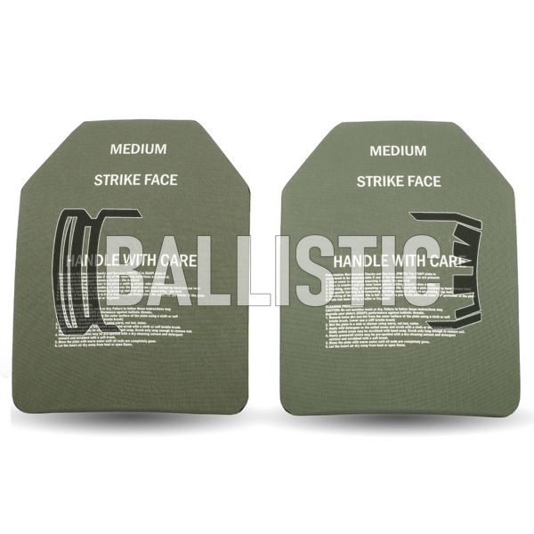 ESAPI (Enhanced Small Arms Protective Insert) REV.H Set - Medium, Olive, Medium, Armor plates, 6, Ceramic