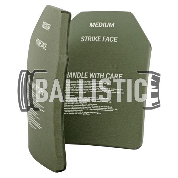 ESAPI (Enhanced Small Arms Protective Insert) REV.H Set - Medium, Olive, Medium, Armor plates, 6, Ceramic