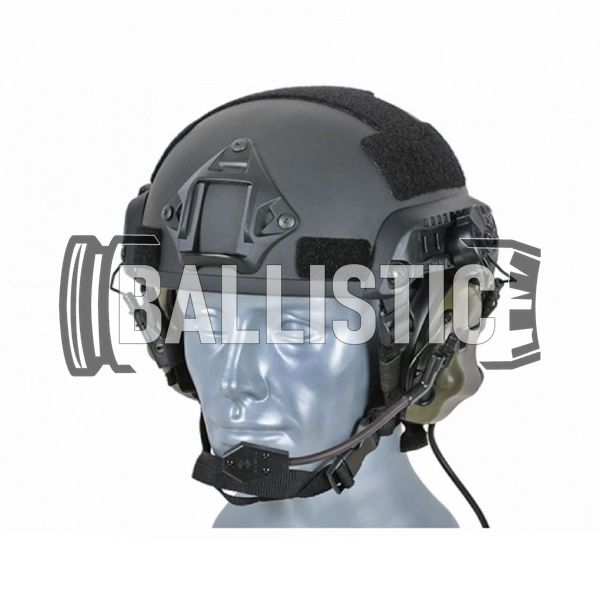 Earmor M32H Mod Headset with ARC Helmet Rail, Foliage Green, With adapters, 22, Single