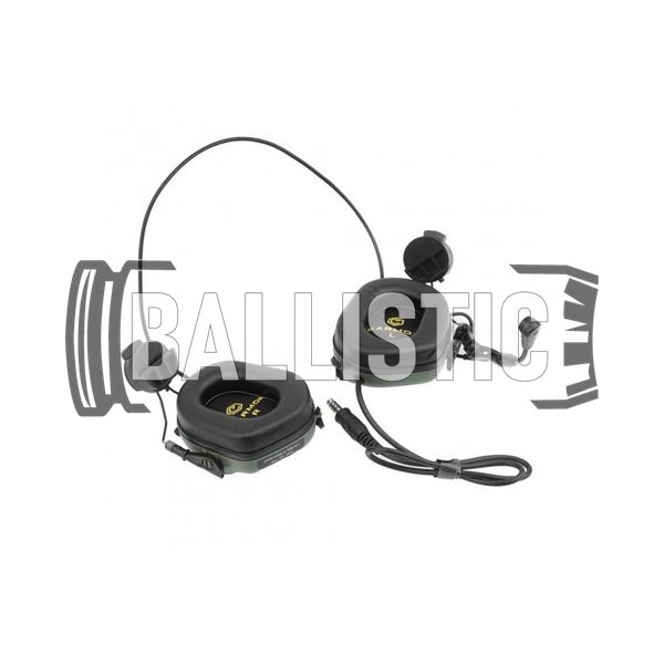 Earmor M32H Mod Headset with ARC Helmet Rail, Foliage Green, With adapters, 22, Single