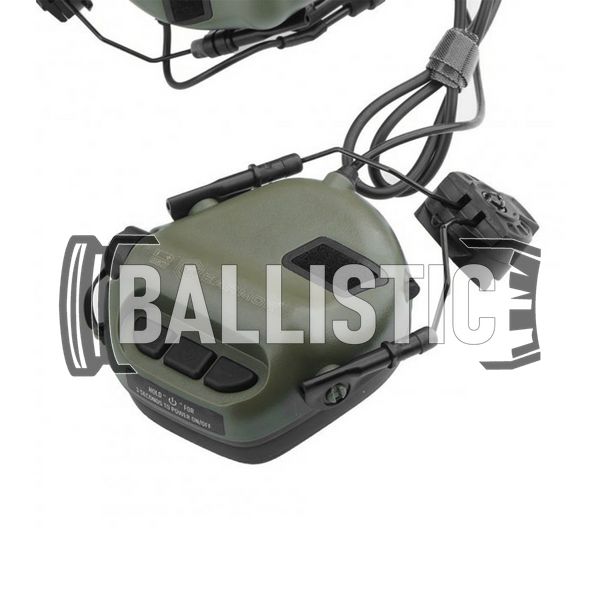 Earmor M32H Mod Headset with ARC Helmet Rail, Foliage Green, With adapters, 22, Single