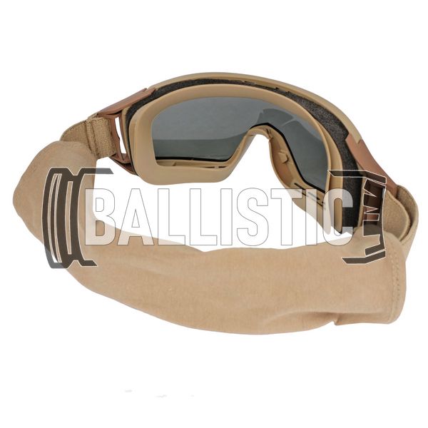 Revision Desert Locust Deluxe Goggle Vermillion Kit, Tan, Transparent, Smoky, Red, Mask