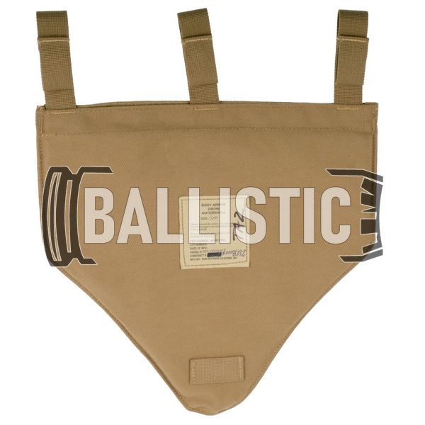 KDH Body Armor Groin Outershell, Coyote Brown