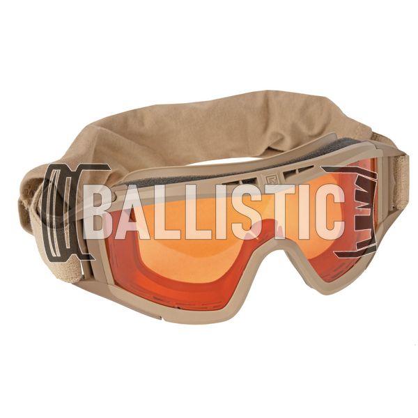 Revision Desert Locust Deluxe Goggle Vermillion Kit, Tan, Transparent, Smoky, Red, Mask