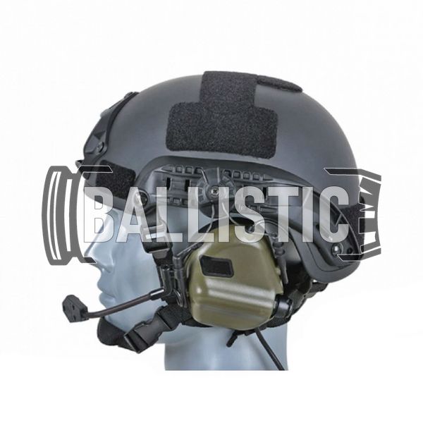 Earmor M32H Mod Headset with ARC Helmet Rail, Foliage Green, With adapters, 22, Single