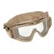 Revision Desert Locust Deluxe Goggle Vermillion Kit, Tan, Transparent, Smoky, Red, Mask