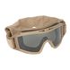 Revision Desert Locust Deluxe Goggle Vermillion Kit, Tan, Transparent, Smoky, Red, Mask