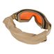 Revision Desert Locust Deluxe Goggle Vermillion Kit, Tan, Transparent, Smoky, Red, Mask