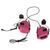 Earmor M32H Mod Headset with ARC Helmet Rail, Pink, With adapters, 22, Single